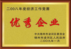 2008年度区优秀企业